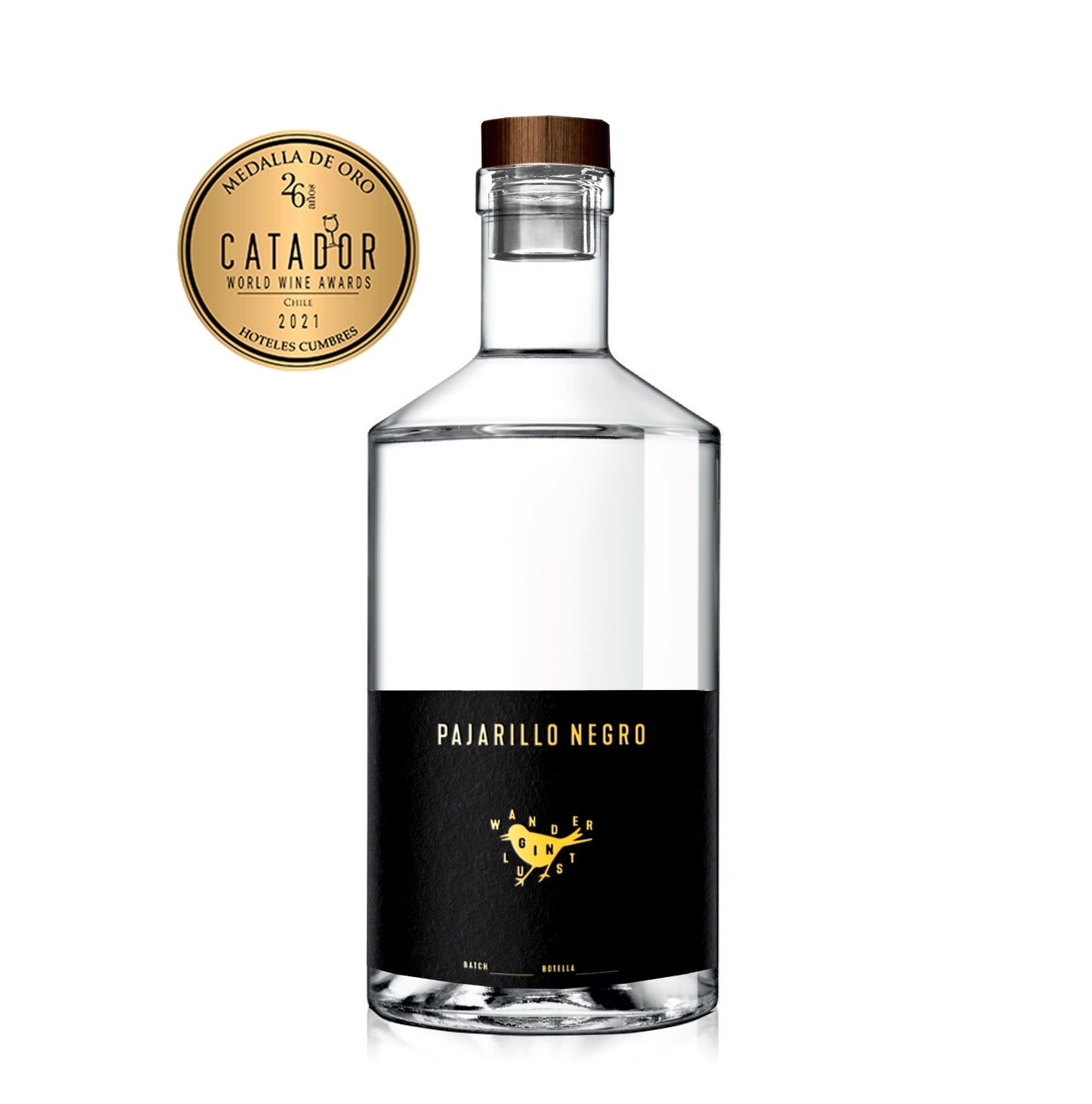 Set Gin Pajarillo Negro 700cc + 4-pack Tónica ZUNDA